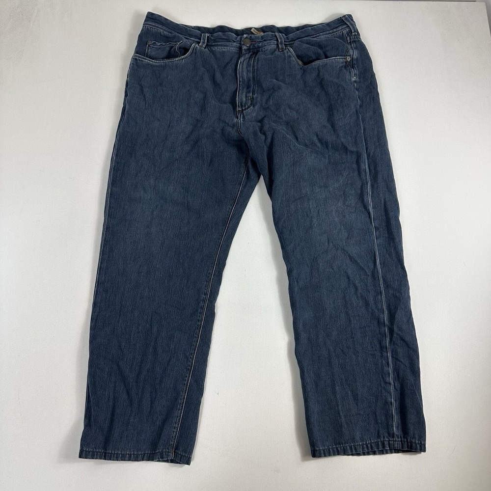 Tommy Bahama Standard Mens Blue Jeans Coin Pocket Denim Straight Leg Size 42x30